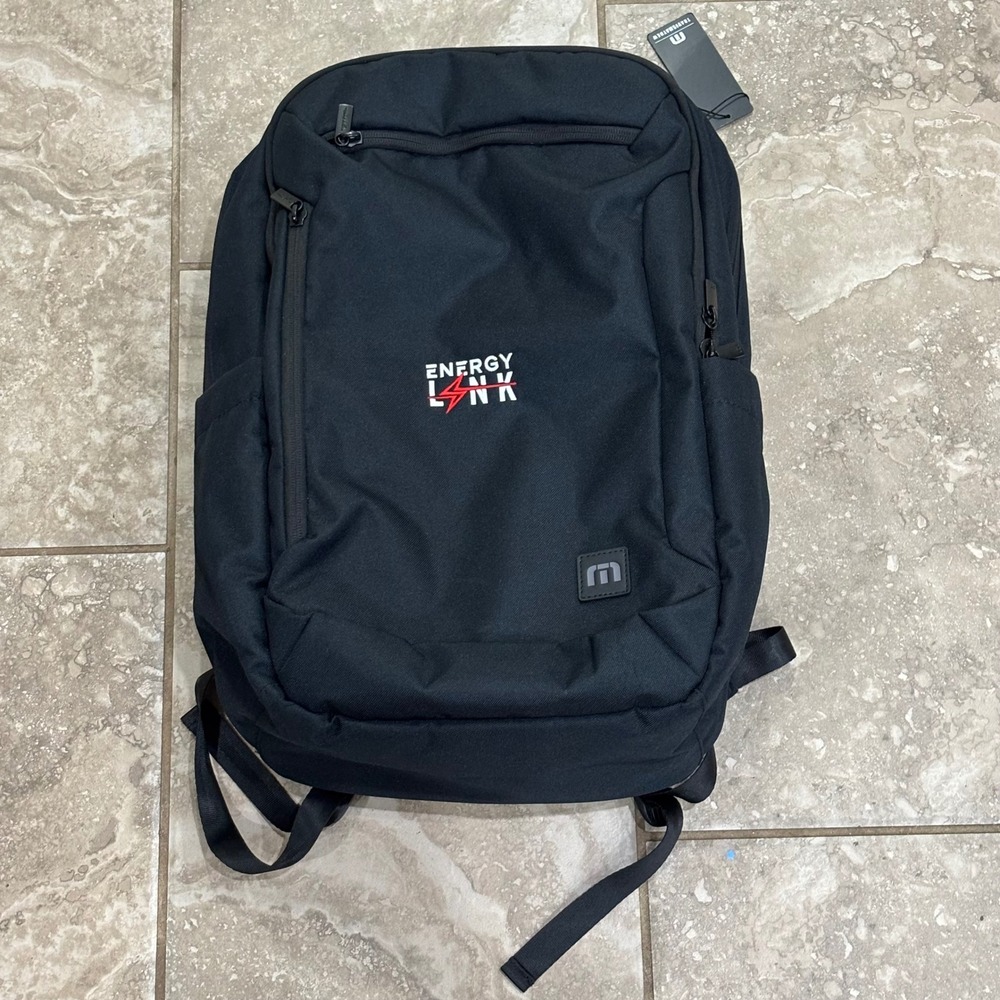 TravisMathew Backpack Black Mens Travel Laptop Bag New